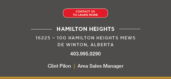 Contact The Hamilton Heights Showhome By Trico Homes