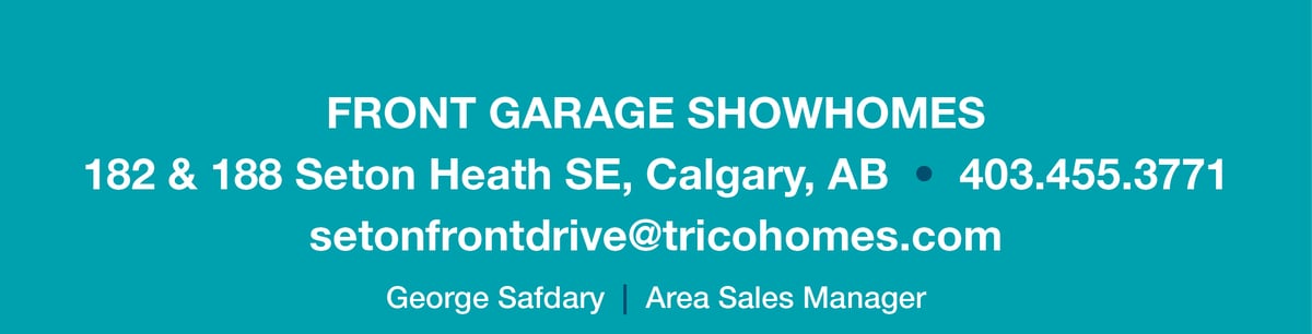 Seton Front Drive Showhomes By Trico Homes