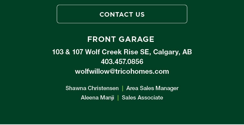 Contcat The Trico Homes Showhome In Wolf Willow